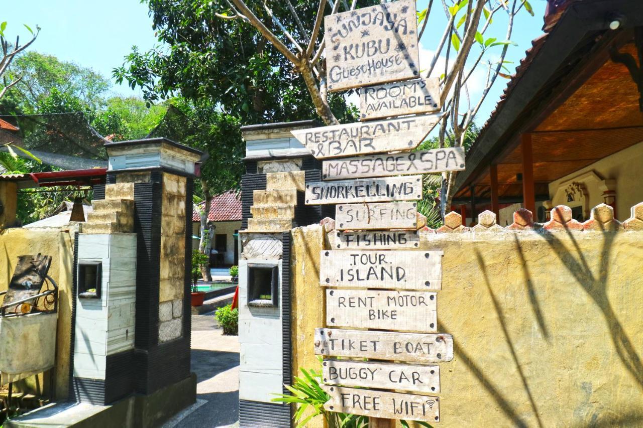 Sunjaya Kubu Guesthouse 누사 렘봉안 외부 사진